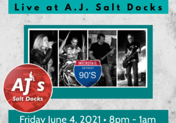 Interstate 90’s – Detroit Rocks The Docks, Friday, June 4, 2021 at 8 PM