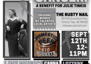 F#@K CANCER!  A Benefit for Julie Tinkis Sunday September 12, 2021 Noon – 9:30pm