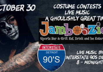 Halloween Bash at JamBOOOzies with Interstate 90’s – Detroit Saturday, October 30, 2021