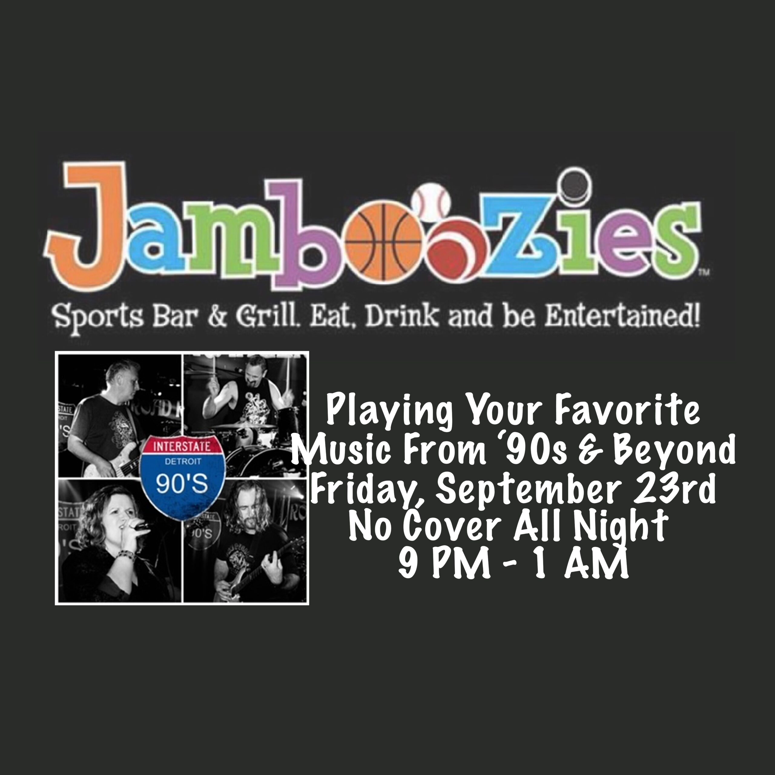 Jammin’ at Jamboozies Friday, September 23, 2022