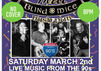 90s Night at Three Blind Mice Saturday, March 2nd!